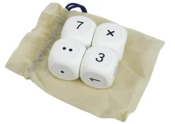 Mathe-Würfel XL im Beutel, 4-tlg., 5 cm
