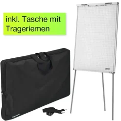 Mobil-Flipchart und Whiteboard in Tasche