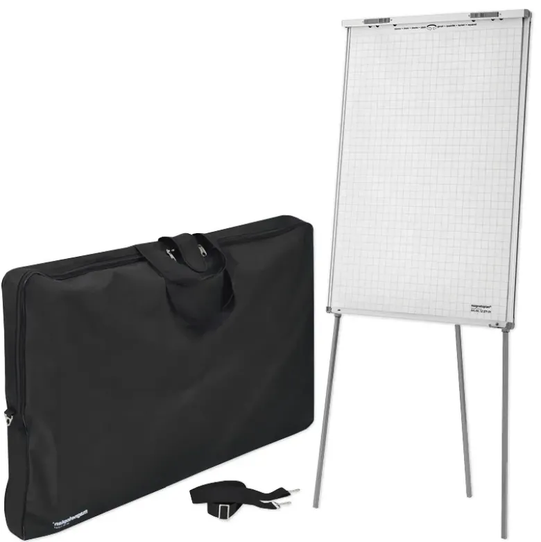 Mobil-Flipchart und Whiteboard in Tasche