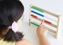 Montessori-Rechenrahmen aus RE-Wood, 4 Reihen/4-stellig "Montessori Premium"