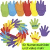 Moosgummi-Hände, 150 Stück