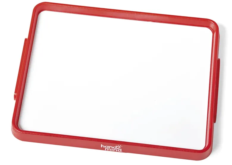 Multifunktions-Tablett mit Whiteboard und erhöhtem Rand, magnetisch, 6 Stück