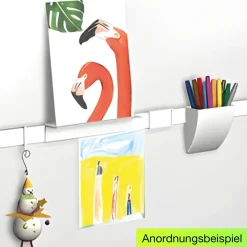 Namensschild für Info-Leiste, weiß, 1 Stück