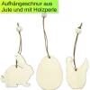 Osterschmuck aus Holz, 9-tlg.