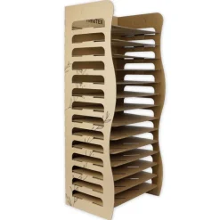 Papier-Trockenregal aus Pappe, 14 Böden, 110x47x36 cm