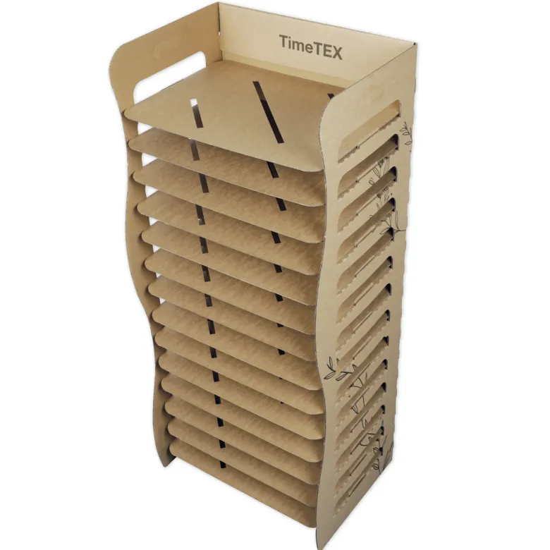 Papier-Trockenregal aus Pappe, 14 Böden, 110x47x36 cm