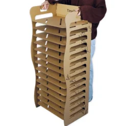 Papier-Trockenregal aus Pappe, 14 Böden, 110x47x36 cm