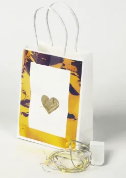 Papiertüten mit Henkel, 16x12x5 cm, 20 Stück