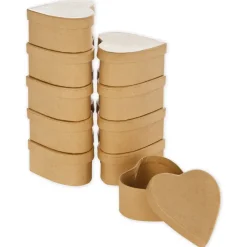Pappboxen Herz, 10 Stück