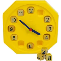 Pädagogische Lern- und Spieluhr „Zeit-Zeiger“, 30x30 cm, mit Quarzlaufwerk