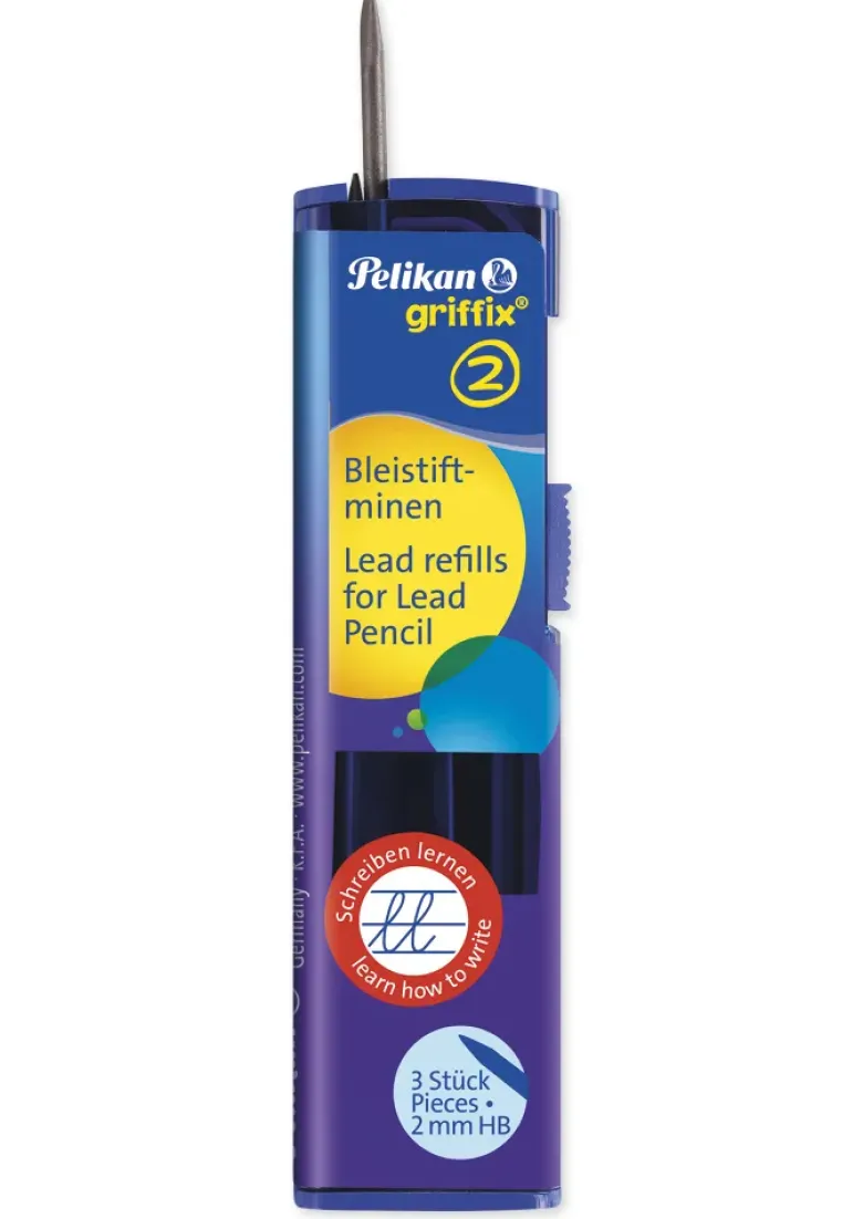 Pelikan griffix Bleistiftminen schwarz 2 mm, 3 Stück