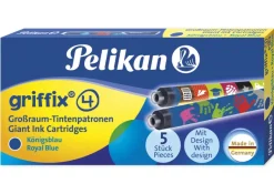 Pelikan griffix Großraum Tintenpatronen blau, 5-tlg.
