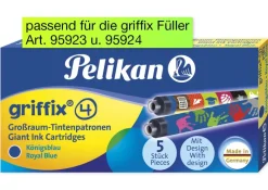 Pelikan griffix Großraum Tintenpatronen blau, 5-tlg.