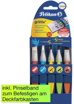 Pelikan Set griffix Pinsel mit Band, 6-tlg.