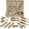 Percussion-Set, 18-tlg., in Holzbox