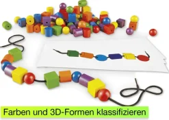 Perlen-Fädelspiel, 130-tlg.