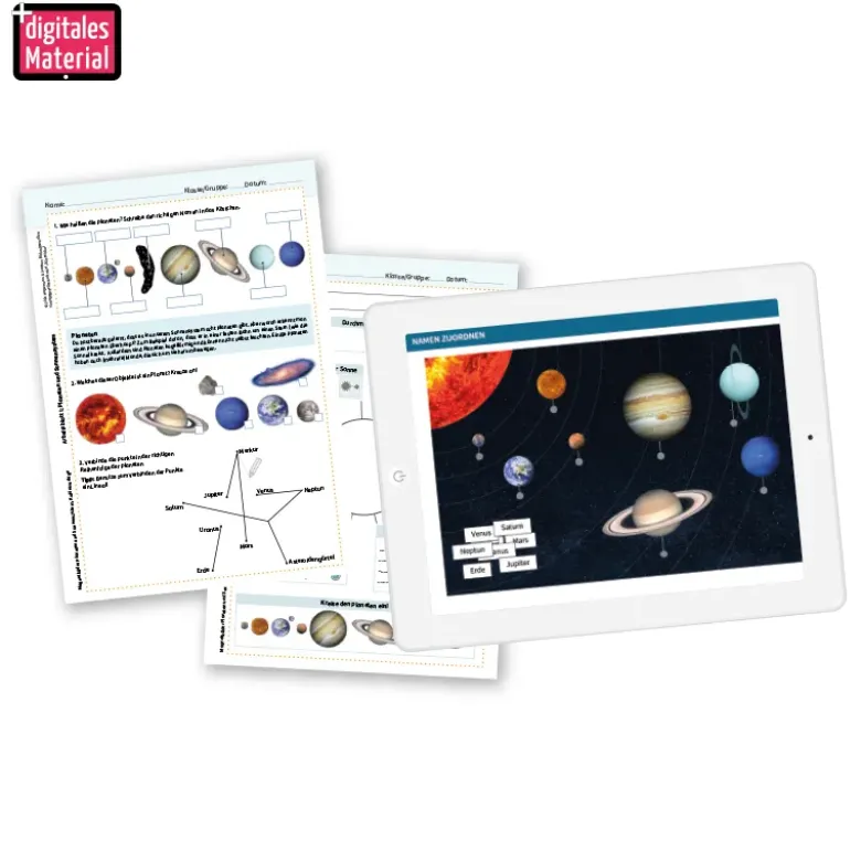 Planeten und Sonnensystem, magnetisch, 73-tlg.