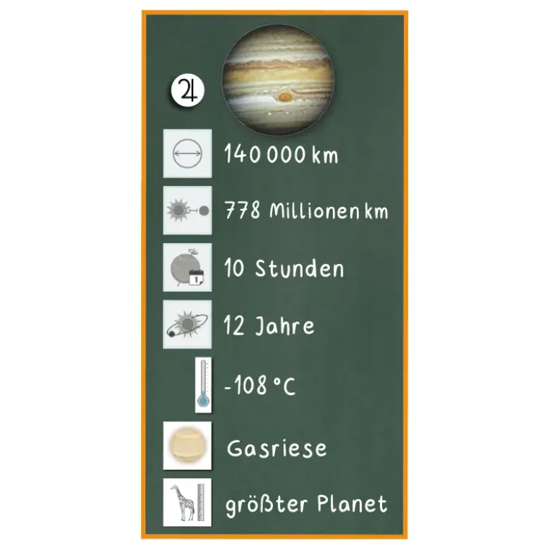 Planeten und Sonnensystem, magnetisch, 73-tlg.