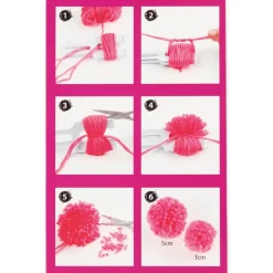 Pompon-Schablone, 12x5 cm