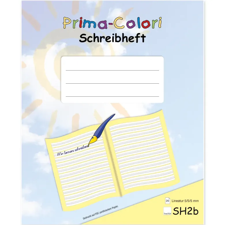 Prima-Colori Schreibheft SH2b