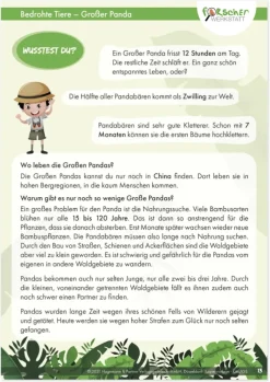 Projektset "Bedrohte Tiere an Land", 12-tlg.