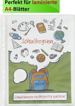 Prospekt-Hüllen A4+ "Laminierformat", 80 my, 10 Stück