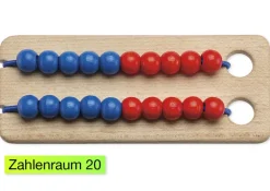 Rechenbrettchen 20-er Zahlenraum, 12x5 cm