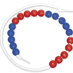 Rechenkette bis 20, rot/blau, 5er Schritte