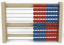 Rechenrahmen für 100-er Zahlenraum rot/blau