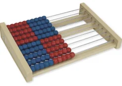 Rechenrahmen für 100-er Zahlenraum rot/blau