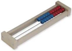 Rechenrahmen für 20-er Zahlenraum rot/blau, gerade Seitenteile