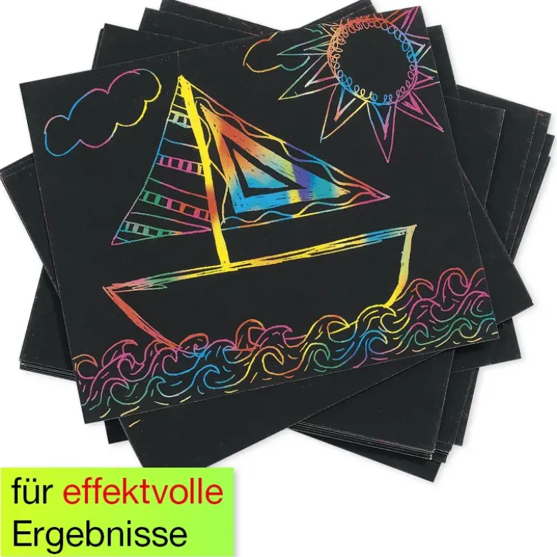 Regenbogen-Kratzpapier, 100 Blatt