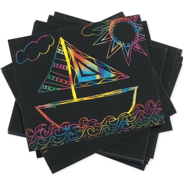 Regenbogen-Kratzpapier, 100 Blatt