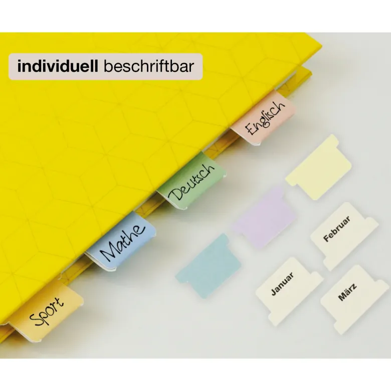 Register-Taben 29-tlg., selbstklebend, aus Karton-Papier
