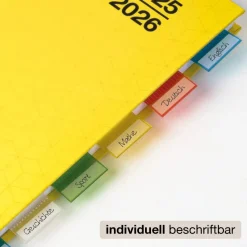 Register-Taben 12-tlg., selbstklebend, aus Kunststoff-Folie