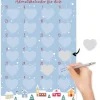 Rubbel-Adventskalender "Schnee und Herzen", 25-tlg.