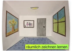 Räumliche Perspektive, 28x33 cm, 36 Blatt