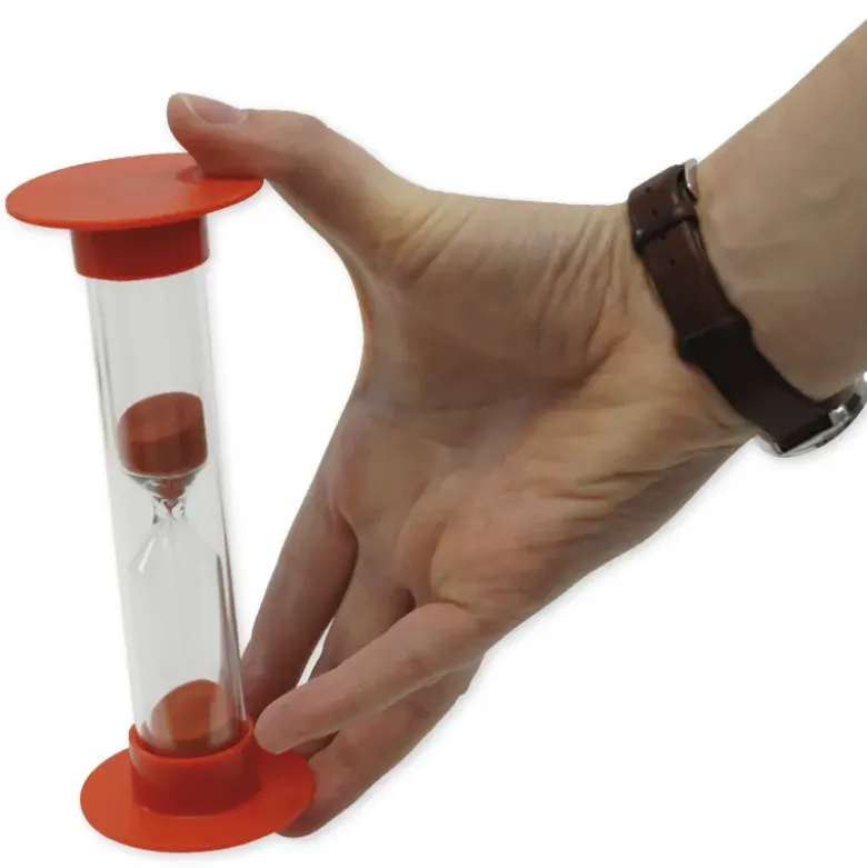 Sanduhren-Set 5 tlg., 15cm hoch, 5,5cm ø, im Koffer
