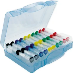 Sanduhren-Set 20-tlg., 9cm hoch, 2,5cm ø, in Koffer