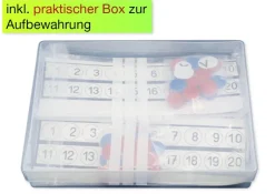 Satz Rechenleisten/Plättchen-Sets Zahlenraum bis 20, in Box, 198-tlg.