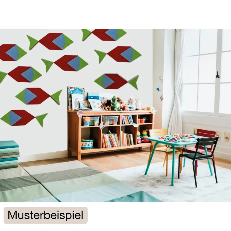 Schallabsorber Silentstar "4 Fische", 117x40 cm, 20-tlg.