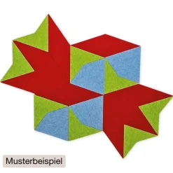 Schallabsorber Silentstar "4 Fische", 117x40 cm, 20-tlg.