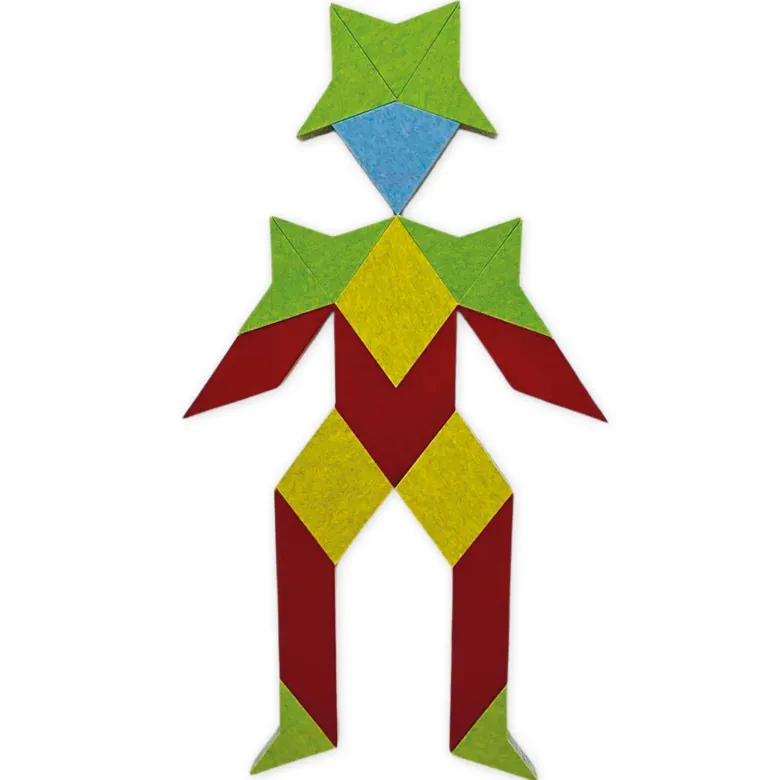 Schallabsorber Silentstar "Mann mit Hut", 89x158 cm, 21-tlg.