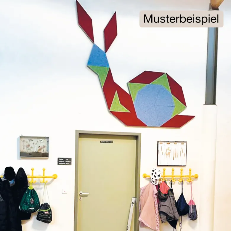 Schallabsorber Silentstar "Schnecke", 206x169 cm, 19-tlg.