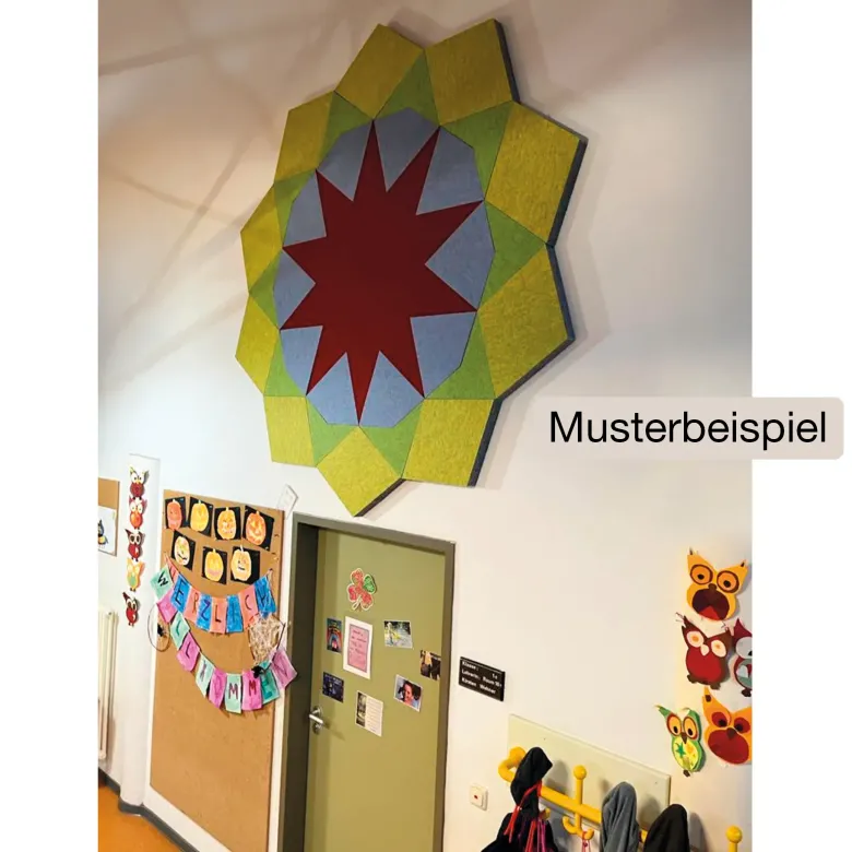 Schallabsorber Silentstar "Sonne", 200x210 cm, 40-tlg.