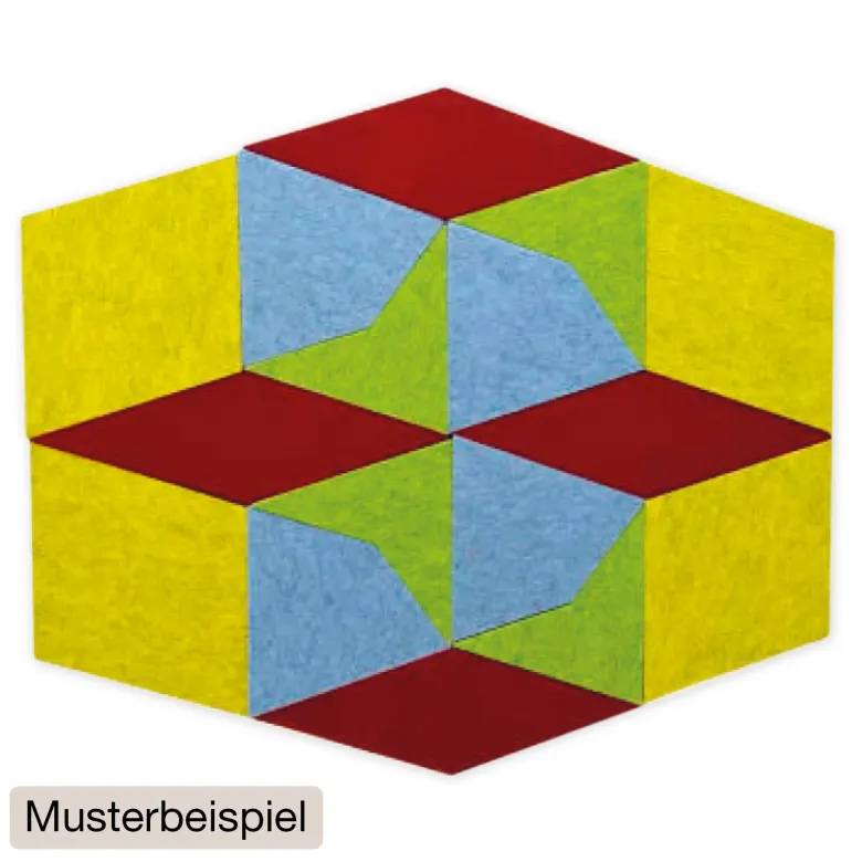 Schallabsorber Silentstar "4 Würfel", 133x137 cm, 16-tlg.