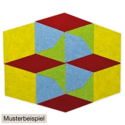 Schallabsorber Silentstar "4 Würfel", 83x85 cm, 16-tlg.
