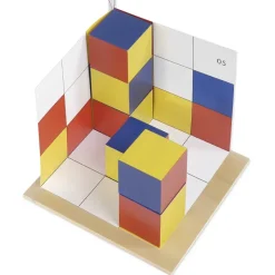Schattenbauspiel "CubiColour", farbig, aus Holz, 32-tlg. in Holz-Box