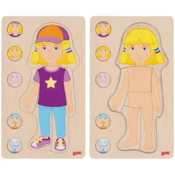 Schichten-Puzzle "Körper Mädchen", 29-tlg.