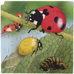 Schichten-Puzzle "Marienkäfer" + gratis APP, 86-tlg.